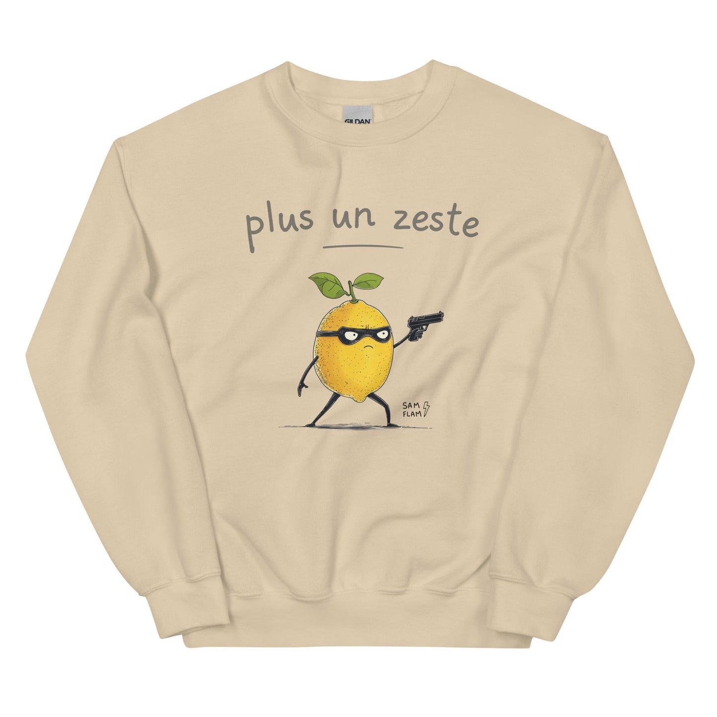 Unisex Sweatshirt "Plus un zeste" - Sam Flam