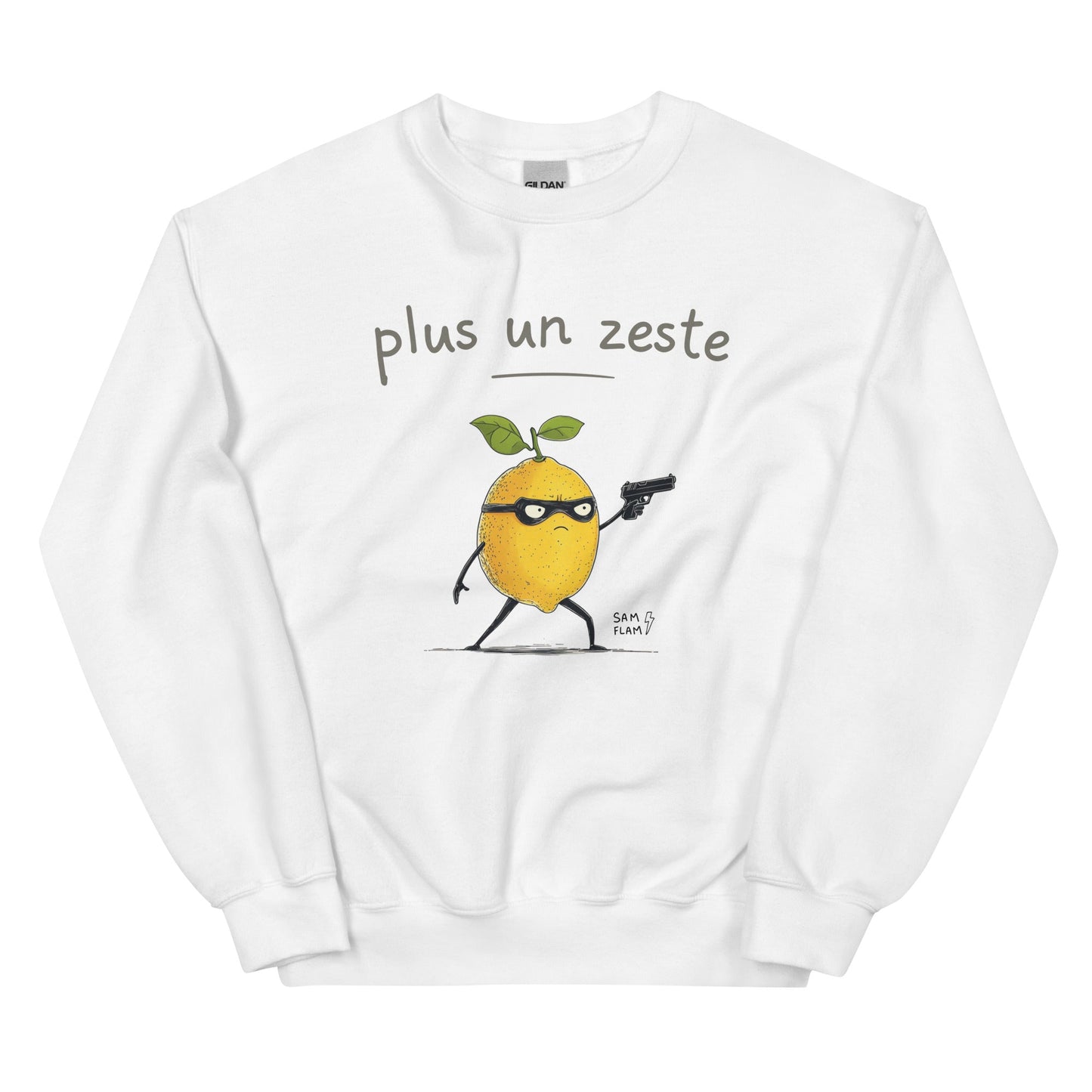 Unisex Sweatshirt "Plus un zeste" - Sam Flam