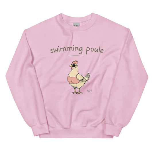 Unisex Sweatshirt "Swimming poule" - Sam Flam